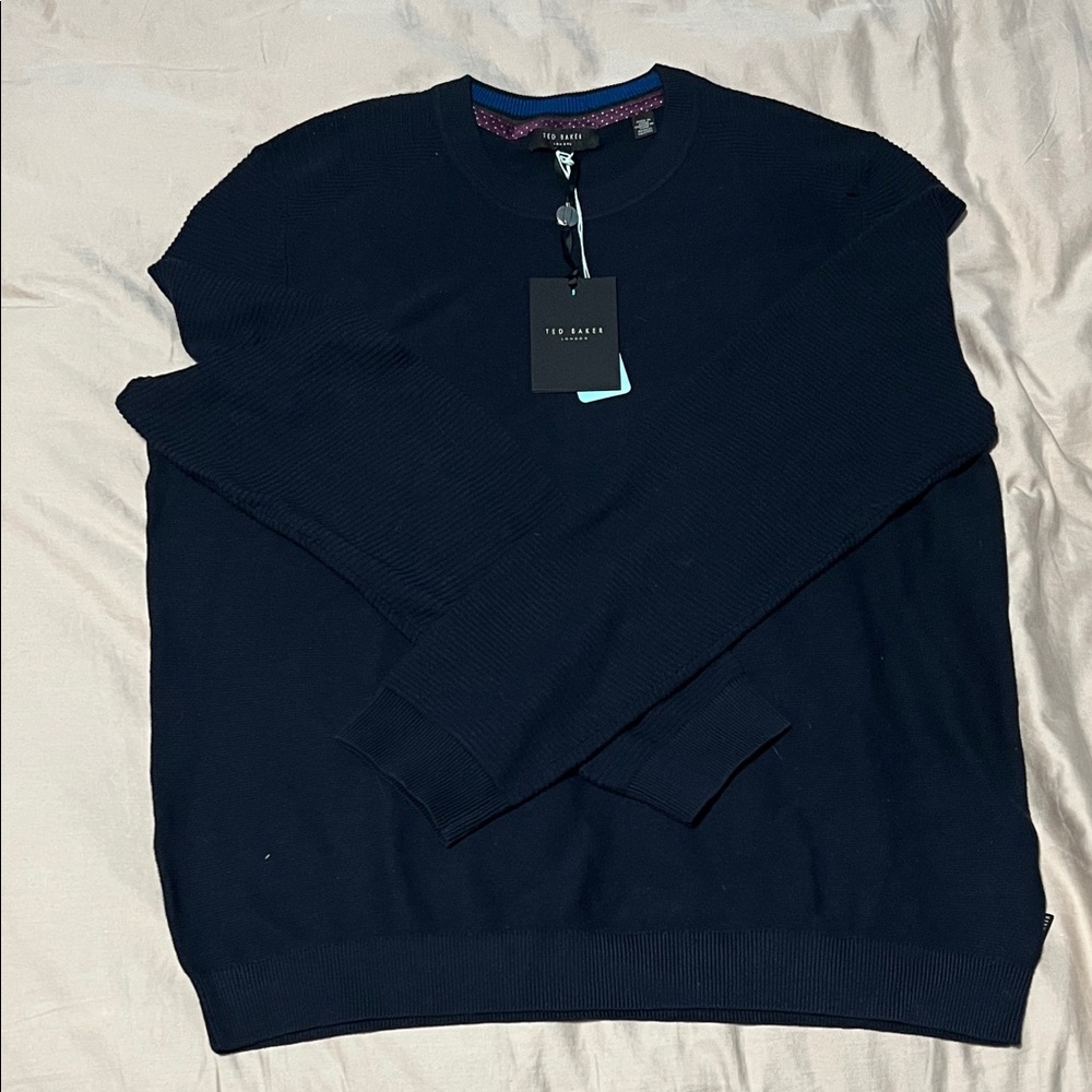Ted Baker Men's Dark Blue Crewneck Sweater